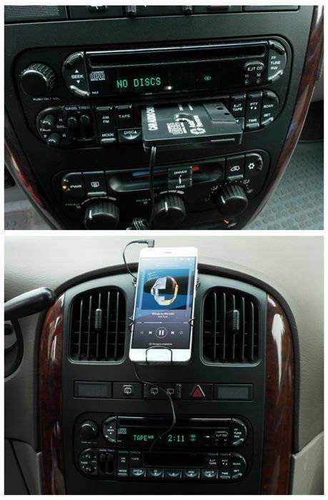 AUX Auto Kassetten Adapter für Smartphone, CD-Player, MP3, iPod mit  3,5-mm-Klinkenstecker